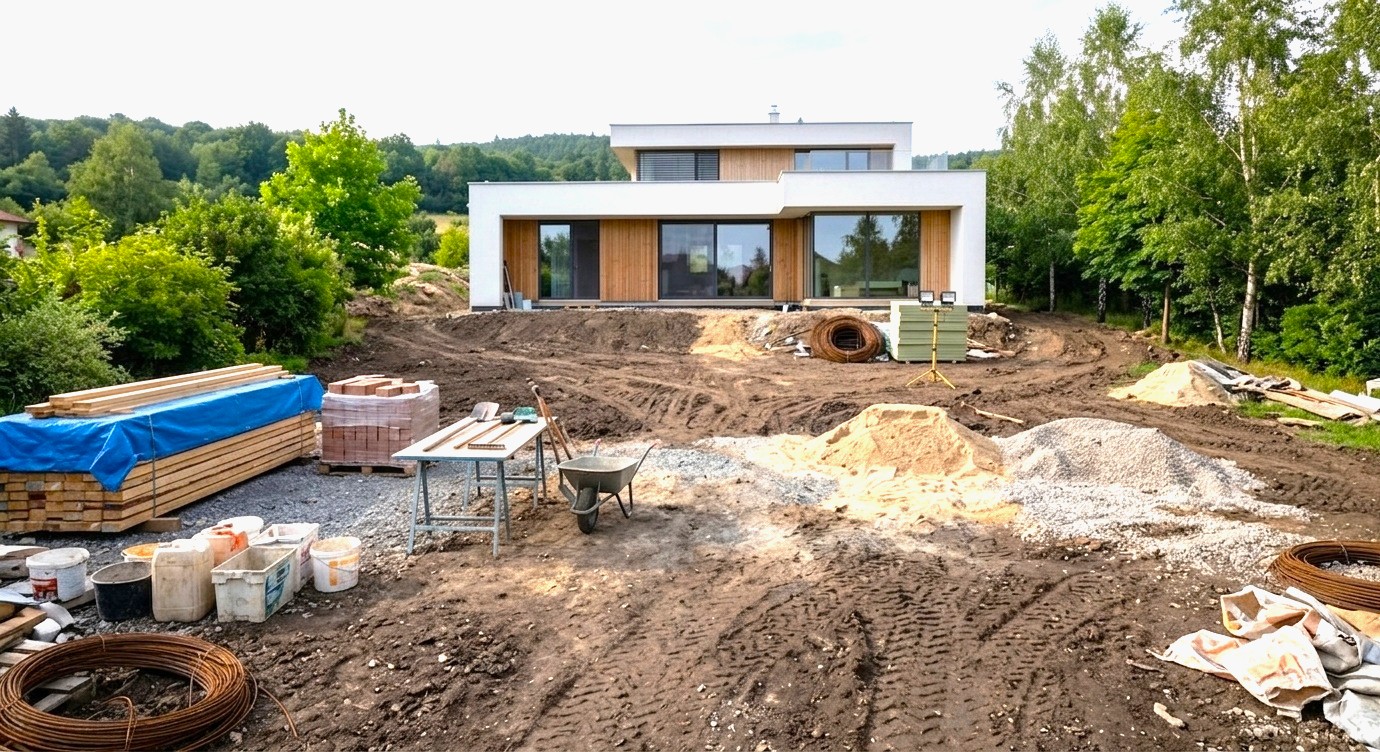 Pôvodný stav záhrady pred návrhom záhradnej architektúry