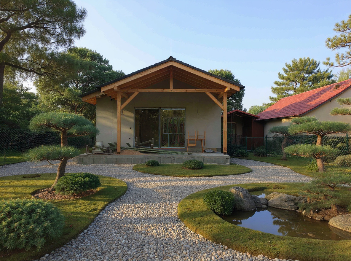 AI návrh záhrady v japonskom zen štýle