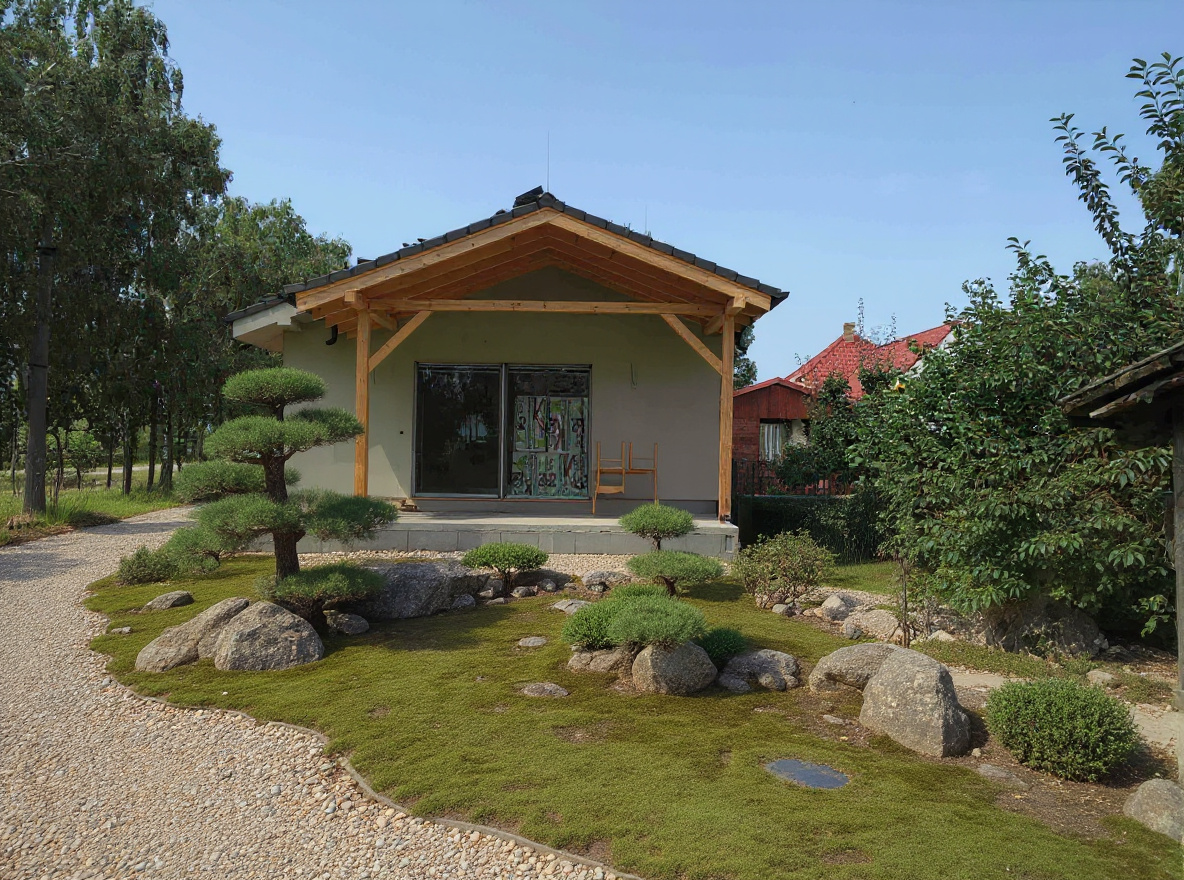 AI návrh záhrady v japonskom zen štýle