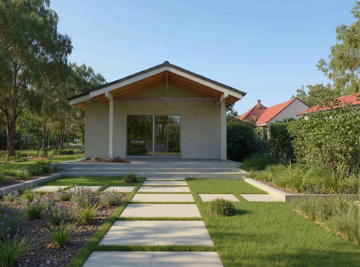 AI návrh záhrady v modernom minimalistickom štýle