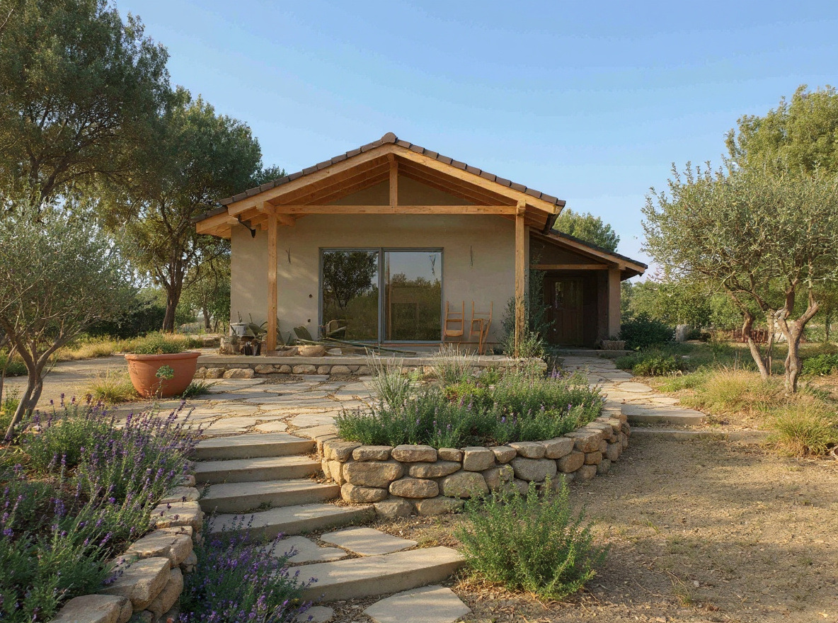 AI návrh záhrady v stredomorskom štýle