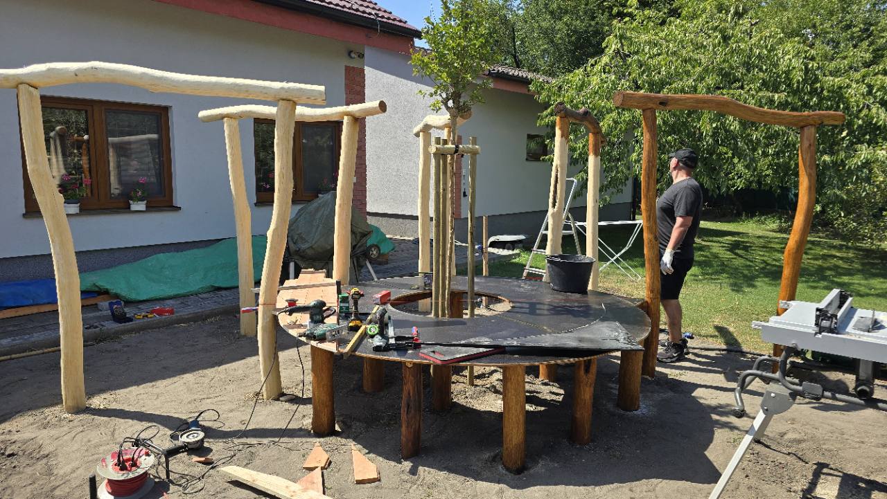 Terasa a záhradná drevostavba – Zahradna Drevostavba Montaz Konstrukcie